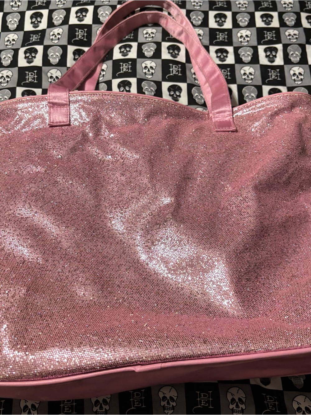 Y2K 2010s McBling Large Pink Perfumania Tote Bag - Picture 2 of 7